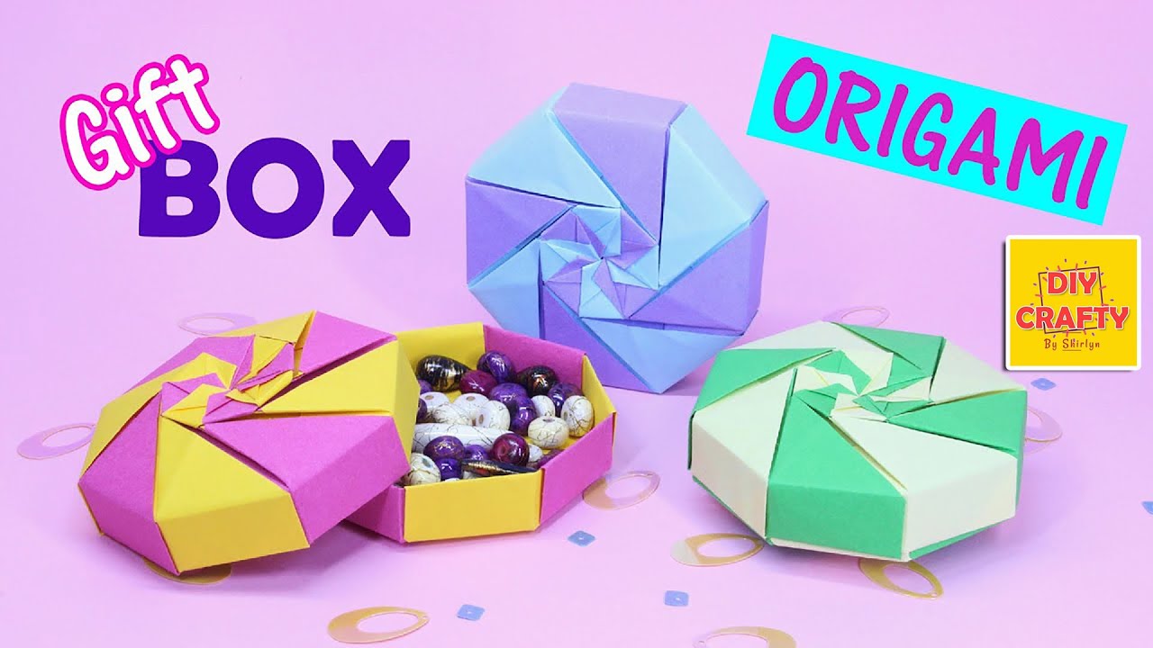 Origami Octagon Gift Box Tutorial How To Make DIY Paper