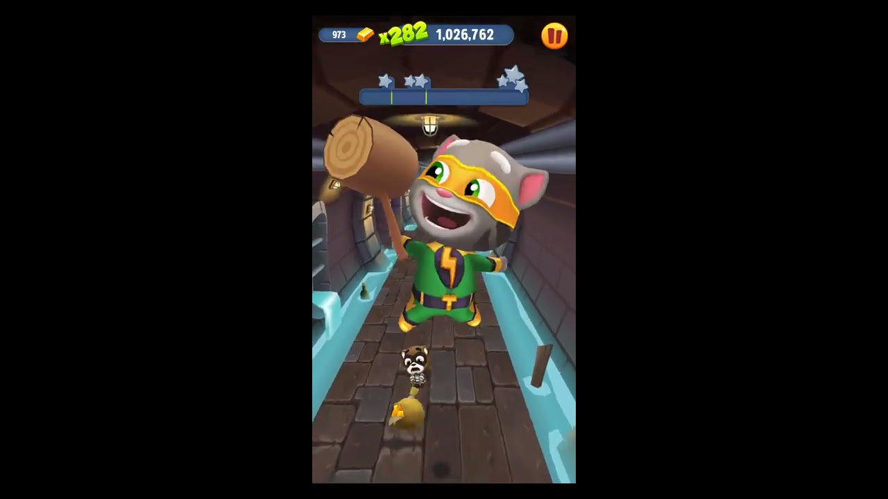 Talking Super Tom Telling The Raccoon Robber To Stay Home.