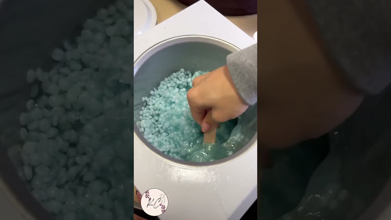 Dermwax Sparkle Blue Arm Wax!