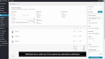 Woocommerce order status notifications