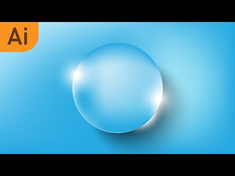 How to make transparent object-Water drops in Illustrator