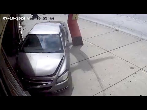VIDEO: Woman test driving car crashes into Indiana restaurant - YouTube