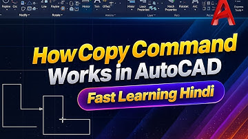How Copy Command Works in AutoCAD | Fast Learning Hindi
