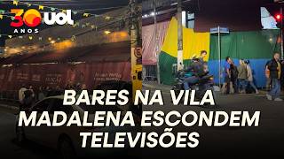 BARES NA VILA MADALENA ESCONDEM TVS PARA EVITAR QUE PESSOAS NA RUA ASSISTAM JOGO DO BRASIL