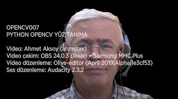 OPENCV007 PYTHON OPENCV İLE YÜZ TANIMA