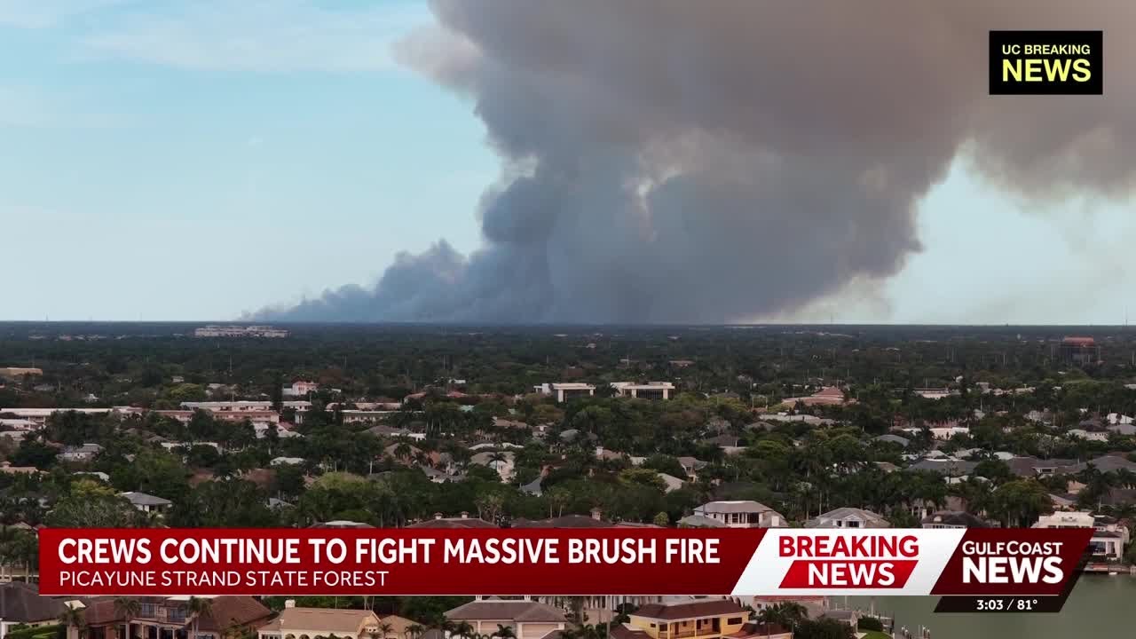 Crews continue to fight Picayune Strand brush fire that has grown to ...
