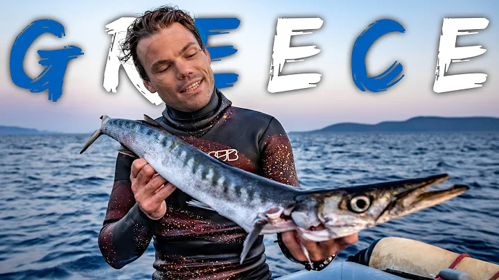 BARRACUDA tries to attack me - Spearfishing Greece...
