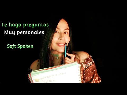 ASMR ROLEPLAY Te hago PREGUNTAS muy PERSONALES