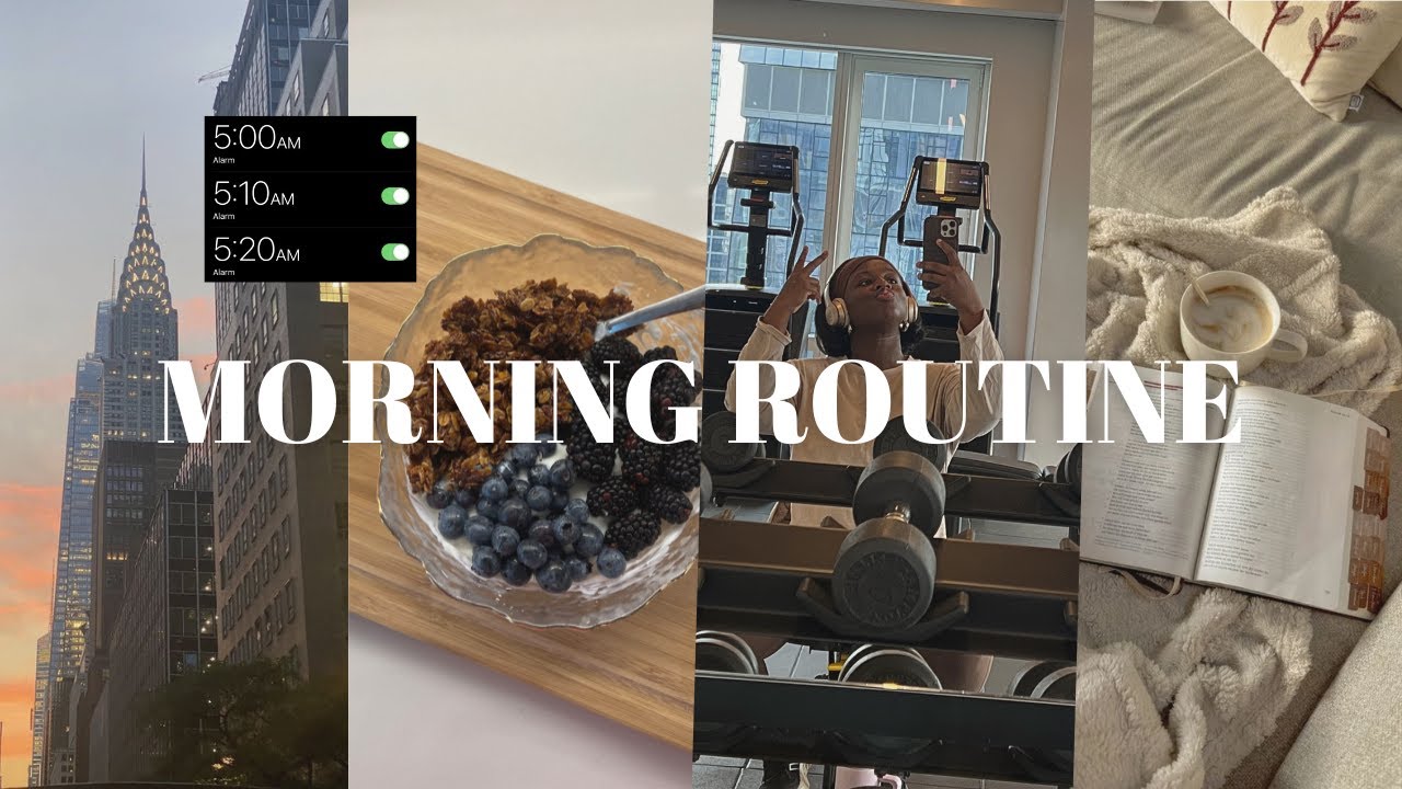 Утренняя рутина в 5 утра: ценить каждое мгновение утра, *последовательность*.