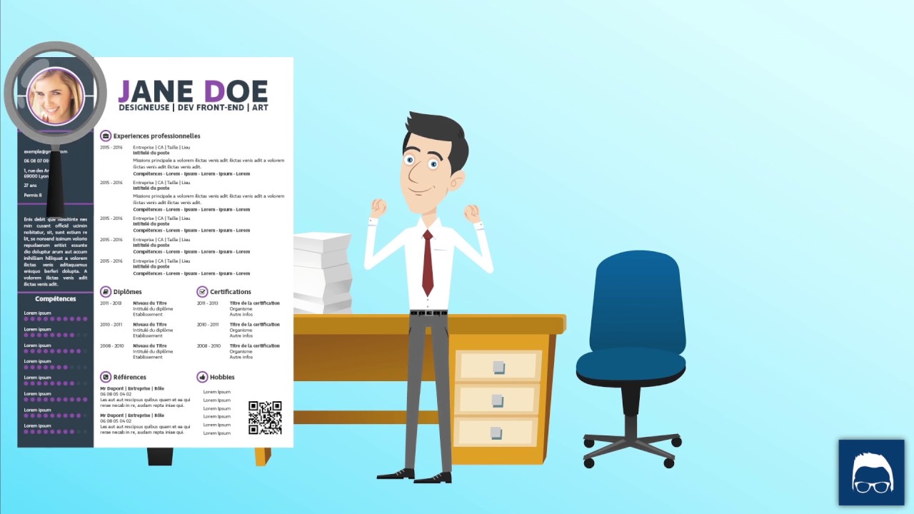 designer votre CV et le rendre attractif pour les recruteurs,