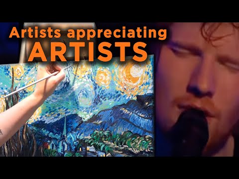 Ed Sheeran covers Don McLean Vincent Starry Starry Night | Tribute to Van Gogh | Artist appreciation
