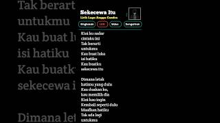 Bagian 57 | Sekecewa Itu #liriklagu #anggacandra #lirikgoogle #viral #tiktok #lyrics #video #shorts