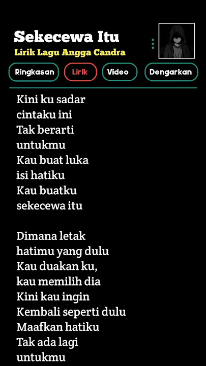 Bagian 57 | Sekecewa Itu #liriklagu #anggacandra #lirikgoogle #viral #tiktok #lyrics #video #shorts