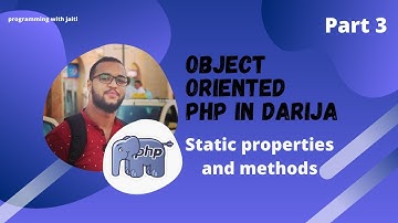 OOP PHP darija - Static properties and methods // 03