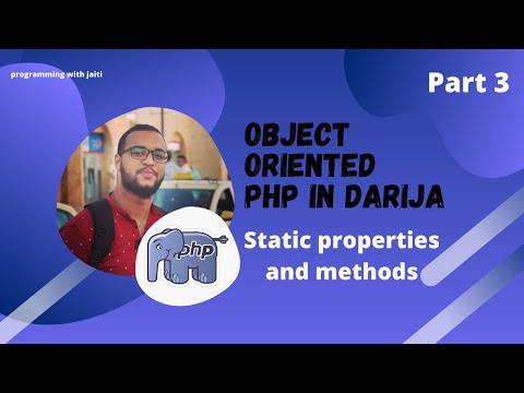 OOP PHP Darija - Static properties and methods // 03