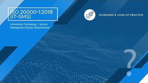 ISO 20000-1:2018