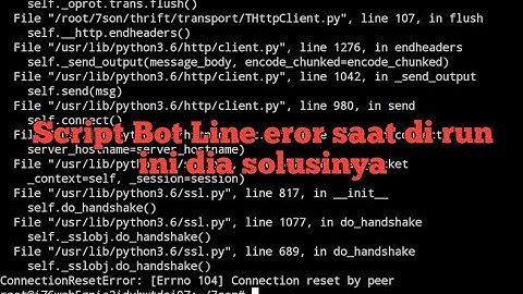 SOLUSI SCRIFT BOT LINE TIDAK BISA DI RUN |  BOT LINE