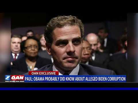 Sen. Paul: Obama probably did know about alleged Biden corruption