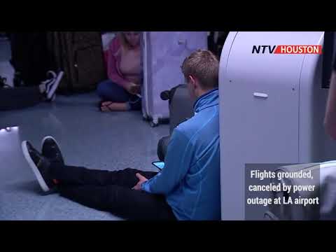 Flights grounded, canceled by power outage at LA airport