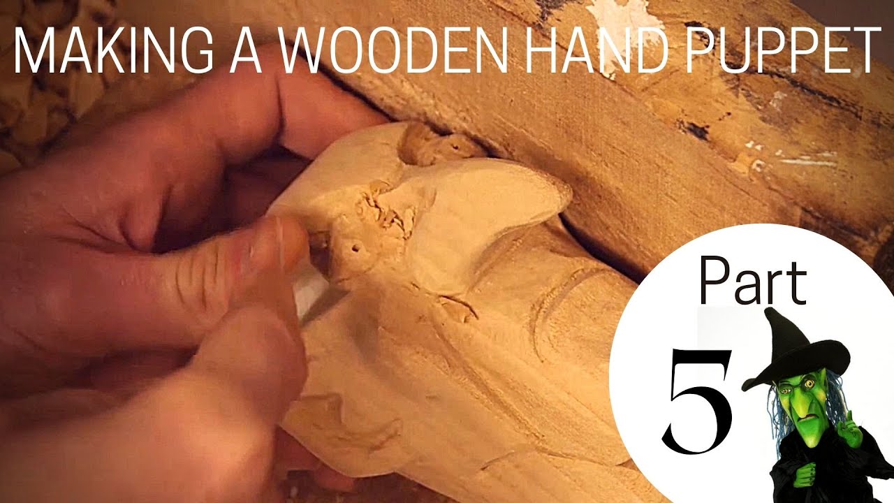 wooden hand puppet