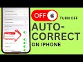 How to Turn Off Autocorrect on iPhone? Mp3 Song