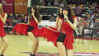 Be Ambitious내 다리를 봐  DalShabet 달샤벳 Live @  Halftime Show of KBL match