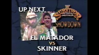 El Matador Tito Santana vs Skinner   Survivor Series Showdown Nov 24th, 1991