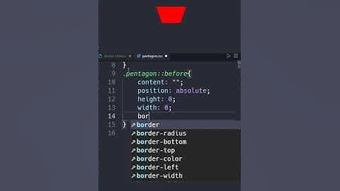 css shapes | how to make pentagon using css|web makers|#coding  shorts
