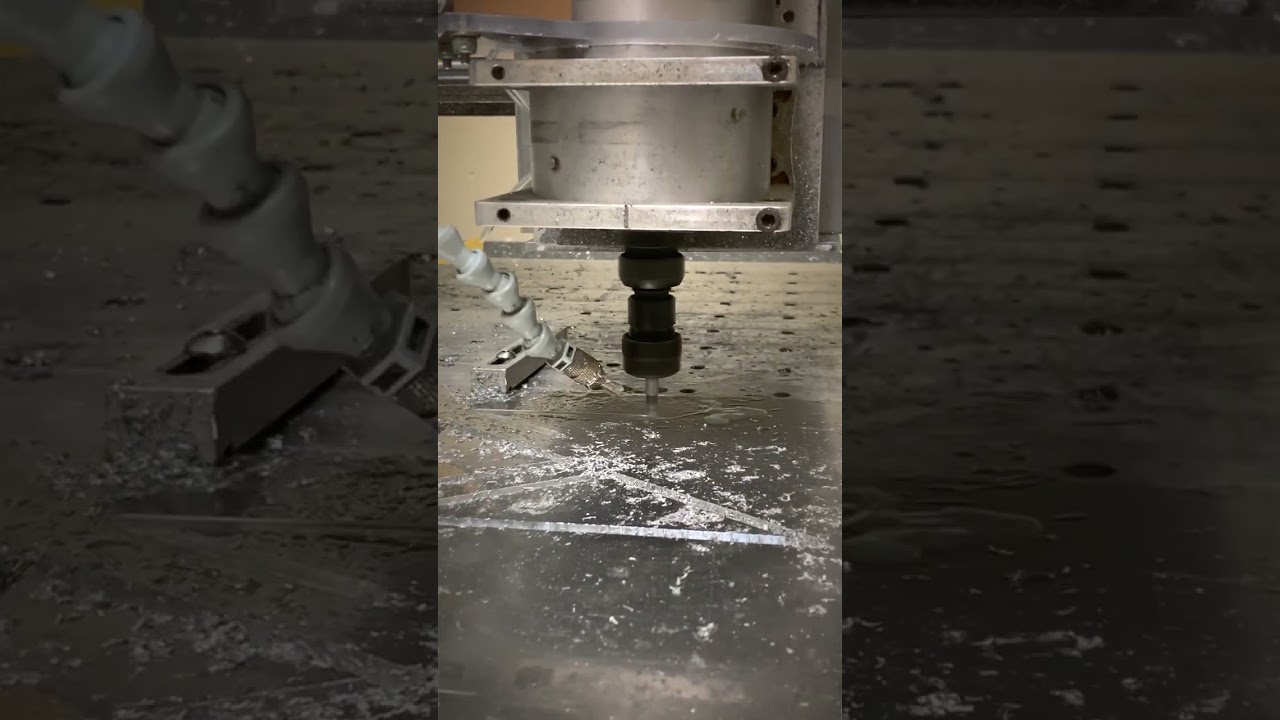 Cutting robot parts on our CNC Router!