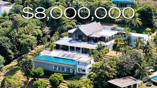 Touring a $8,000,000 Beachfront villa in Phuket with a 100M private beach