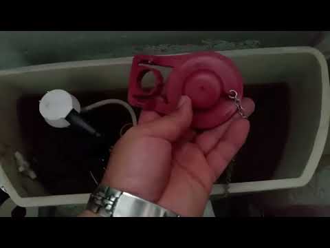 how to  fix a flexible flapper on a toilet - how to:  quick replace a flexible flapper on a toilet