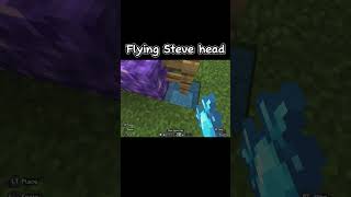Flying Steve head #minecraft #buildtutorial #shorts #plslikesubscribe