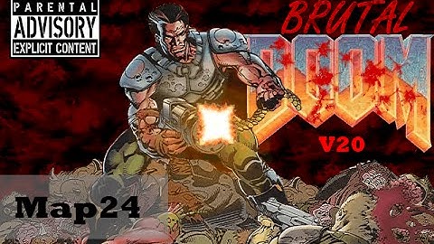 Brutal Doom v20 Playthrough - Doom 2: Map24 - The Chasm  (Realism Mode)