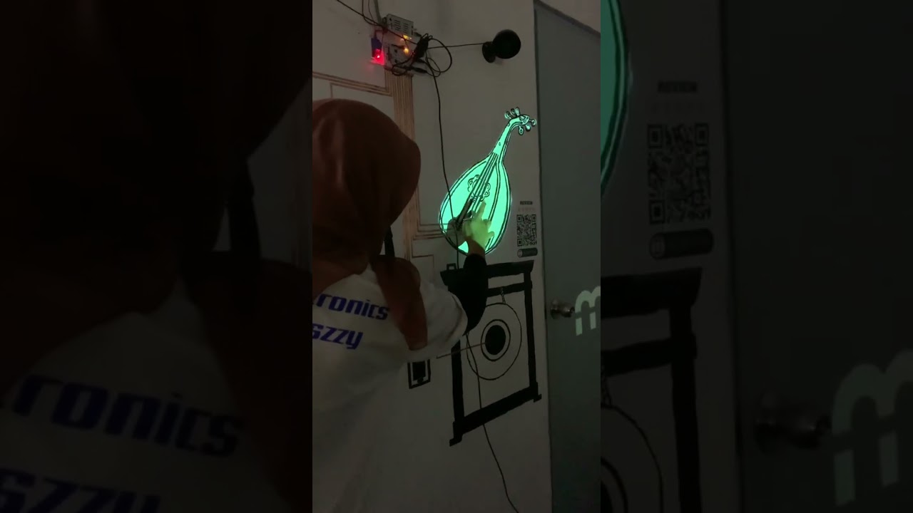 Interactive Mural: Projection Mapping by Aiszzy Electronics. Work in progress 🦾🔥