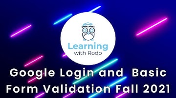 Vue 3 + Google Login in Firebase (and basic form validation) Fall 2021