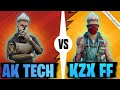 1v1 castom room ak tech vs kzx ff headshot and acurecy fun gameplay
