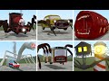 Choo choo charles vs house head vs cursed thomas vs train eater vs bus eater vs car eater in gmod