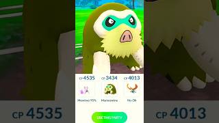 Shadow 🌀 Mewtwo 💮 Shiny ✨ Mamoswine 💥 Shiny ✨ Ho-oH 🔥 @Pokemongo01 #shorts #pvpbattles