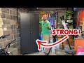 NICE, STRONG, &amp; BIG! Lockable Metal Tool Cabinet! #storage #garage #amazonfinds