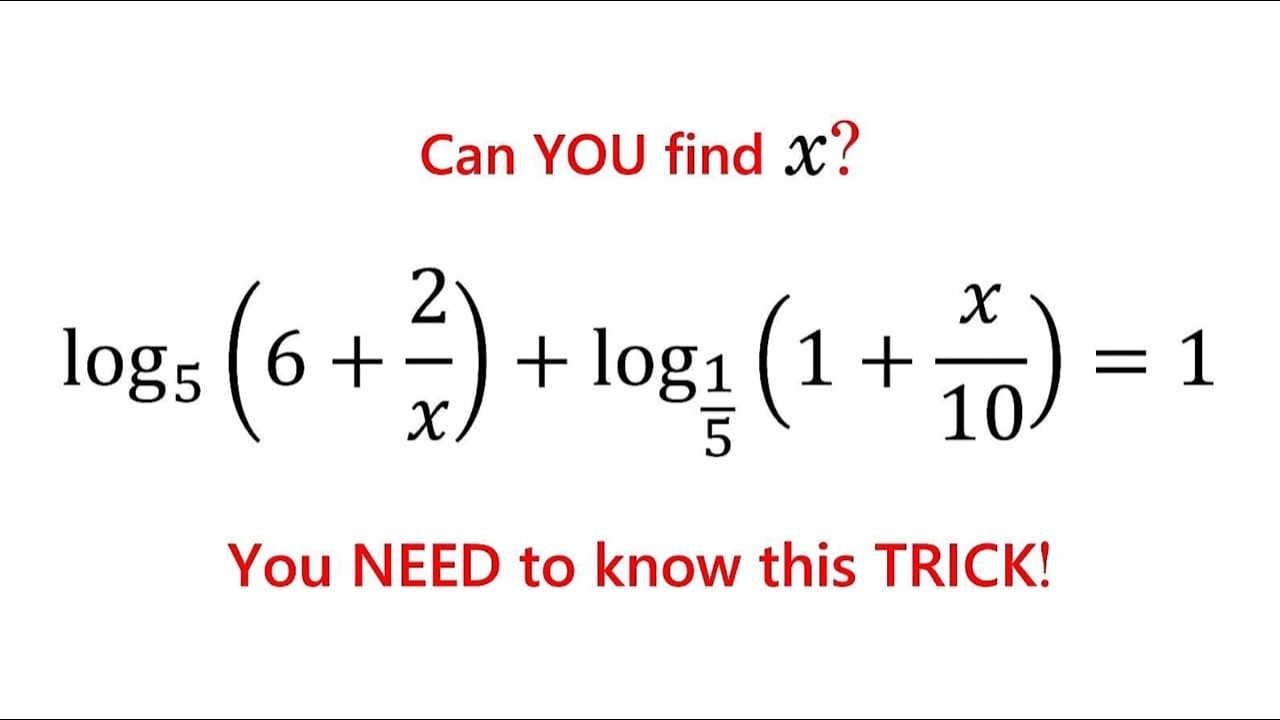 Более 98% не справились с решением этого логарифмического уравнения! Сможете ли вы его решить?