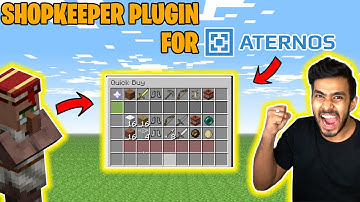 How to add shop plugin in aternos server best plugin 1.18-1.8.9 Hindi Tlauncher
