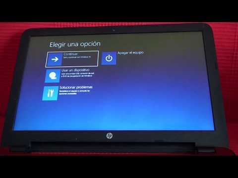 Restaurar Portátil HP  modo Recuperación