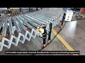 Industrial Extendable Roller Conveyor Steel Frame Retractable Moving Belt System