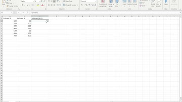 Subtract values in 2 columns using Excel