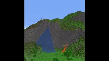 Minecraft with realistic world generation #shorts