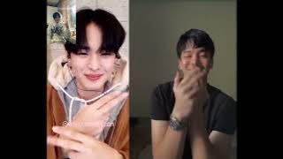 Byungchan VICTON doing the Joshua Garcia Tiktok Trend Ginseng Strip
