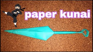How To Make a Paper Kunai Easy & step by Step - Ninja Origami
