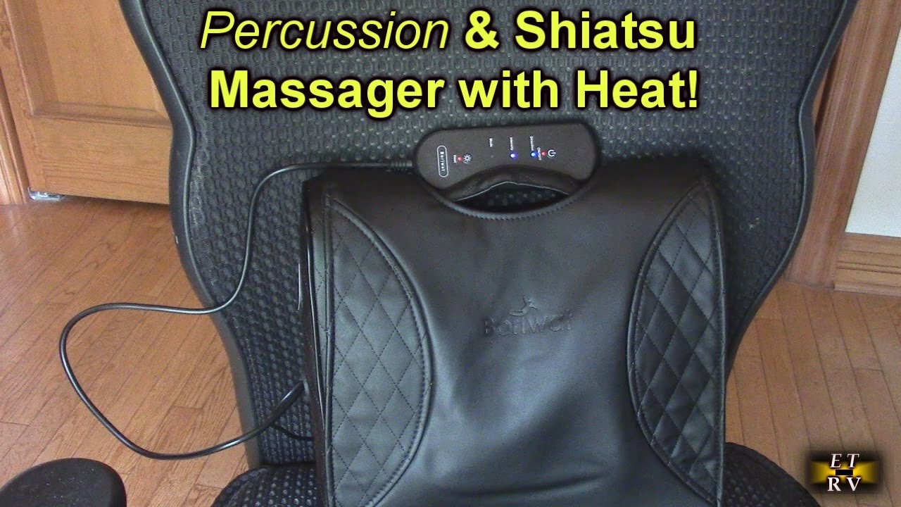 Boriwat Back Percussion & Shiatsu Massager with Heat 3D Deep Tissue  Kneading Massage Pillow REVIEW 