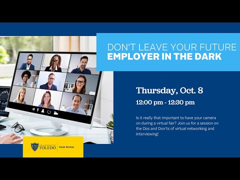 Don't Leave Your Future Employer in the Dark   Virtual Career Fair Prep Week