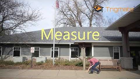 Flag Pole Height Measurement Using Trigmate STEM Math Toy and Trigonometry